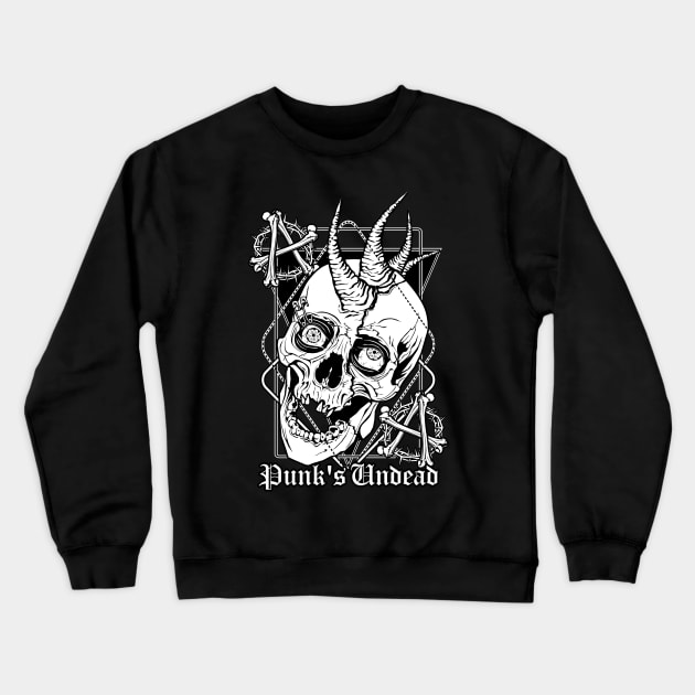 Punk's Undead Crewneck Sweatshirt by Von Kowen